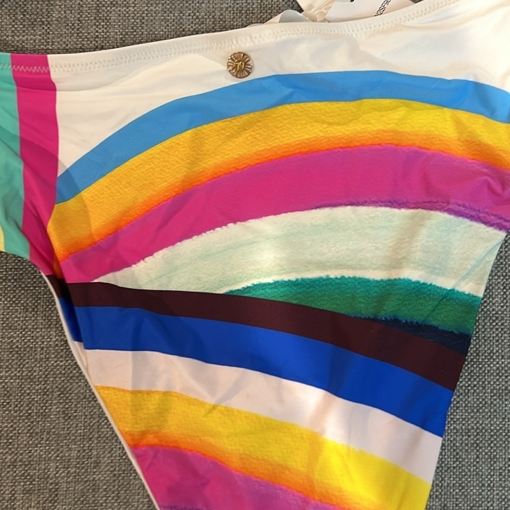 SUNSHINE 79 Rainbow One Shoulder Bikini Set Size 10 - Picture 11 of 16